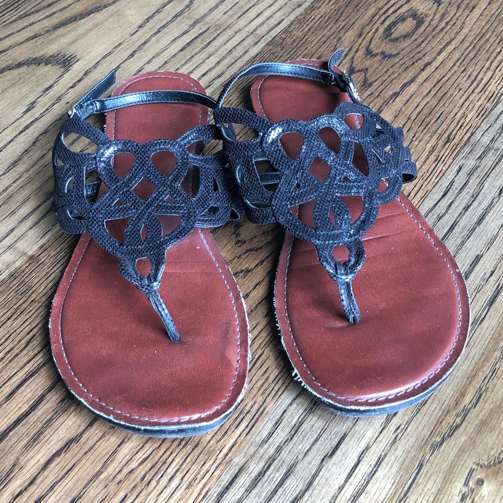 Black Strappy Sandals